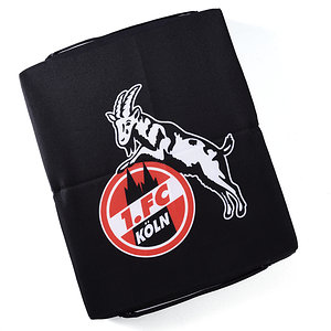 Klappkissen schwarz Logo