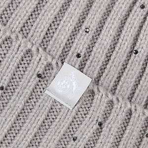 Strickbeanie "Strass" mit Bommel