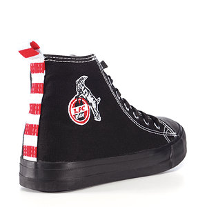 Leinenschuhe schwarz mit Ringel