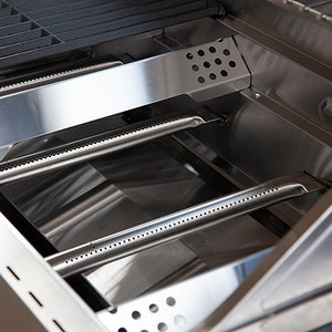 5-Brenner Edelstahl-Gasgrill m. Edelstahlrost