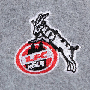 Pantoffeln hellgrau "Logo"