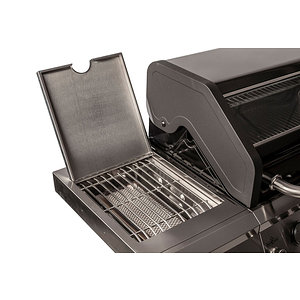 5-Brenner Gasgrill m. Backburner/Gusseisenrost