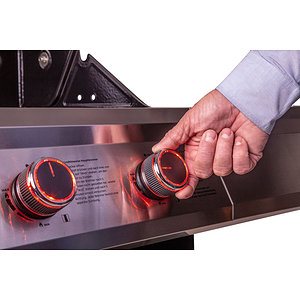 6-Brenner Edelstahl-Gasgrill m. Gusseisenrost