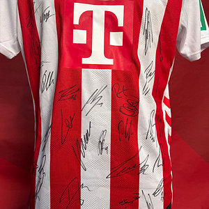 Mannschaftssigniertes Frauen-Heimtrikot