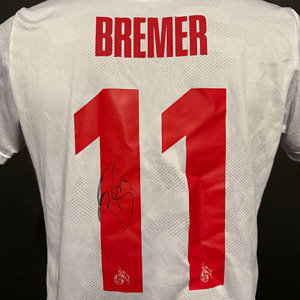 Signiertes Matchworntrikot Bremer KOE:FCN