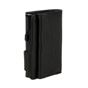 Ledergeldbörse Clicksafe Schwarz