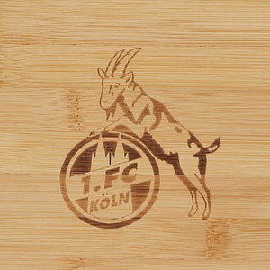 Schneidebrett Bambus "1. FC Köln"