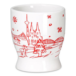 Glühweinbecher "Winter en Kölle" weiß
